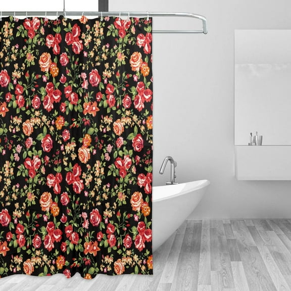 Shower Curtain, Cute little bee Waterproof Shower Curtain for Bathroom, Washable Bathroom Shower Curtain Set with Hooks Long Shower Curtain 72x72in Home Decor