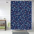thumbnail image 1 of Shower Curtain, Colorful Stars Waterproof Fabric Plastic Shower Curtain, Drying Fast Bathroom Curtain with 9 Buttonholes, Ruffle Shower Curtain 60x72in, 1 of 8