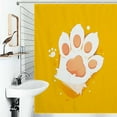 thumbnail image 1 of Shower Curtain Cute Cat Paw Polyester Waterproof Home Ration Curtain With Hook, 1 of 4
