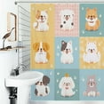 thumbnail image 1 of Shower Curtain Cute Dog Bath Curtain Polyester Fabric Bathroom Ration With Hooks, 1 of 4