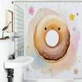 thumbnail image 1 of Shower Curtain Cute Donut With Sprinkles Art Polyester Waterproof Home Ration Curtain With Hook, 1 of 4