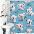 thumbnail image 1 of Shower Curtain Cute Koala Pattern Bath Curtain Polyester Fabric Bathroom Ration With Hooks, 1 of 4