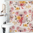 thumbnail image 1 of Shower Curtain Cute Koala Pattern Polyester Waterproof Home Ration Curtain With Hook, 1 of 4
