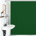 thumbnail image 1 of Shower Curtain Dark Green Bath Curtain Polyester Fabric Bathroom Ration With Hooks, 1 of 4