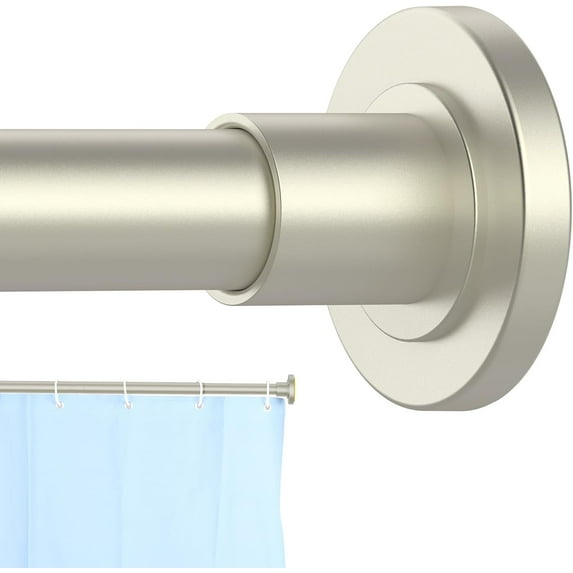 Shower Curtain ,Diameter Adjustable Spring Tension Stainless Steel Telescoping Rod,Easy Install,No Rust