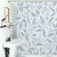 thumbnail image 1 of Shower Curtain Dusty Blue Floral Seamless Pattern Polyester Waterproof Home Ration Curtain With Hook, 1 of 4