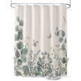 thumbnail image 1 of Shower Curtain Eucalyptus Leaf Shower Curtains for Bathroom, Waterproof Polyester Shower Curtain Set with Hooks, Extra Long 72" x 84" Butterfly, 1 of 6