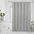 thumbnail image 1 of Shower Curtain Fabric Liner Waterproof Durable Soft, Hooks, MitoVilla, 1 of 8