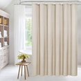 thumbnail image 1 of Shower Curtain Fabric Liner Waterproof Durable Soft, Hooks, MitoVilla, 1 of 8