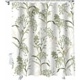 thumbnail image 1 of Shower Curtain Floral Plant Fruit Shower Curtains for Bathroom Decor Sage Green Shower Curtain Sets with Hooks Waterproof Fabric Bath Curtain Small Stall 36" X 72", 1 of 5