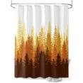 thumbnail image 1 of Shower Curtain Forest Tree Shower Curtains for Bathroom, Waterproof Polyester Shower Curtain Set with Hooks, Small Stall Size 36" x 72" Misty Forest Tree Silhouette Nature, 1 of 6