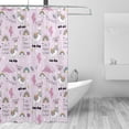 thumbnail image 1 of Shower Curtain, Purple black plaid A Waterproof Shower Curtain for Bathroom, Washable Bathroom Shower Curtain Set with Hooks Long Shower Curtain 72x72in Home Decor, 1 of 7