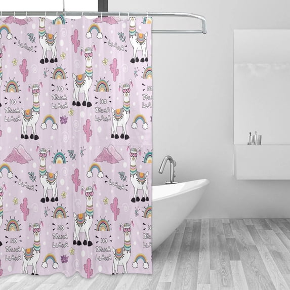 Shower Curtain, Purple black plaid A Waterproof Shower Curtain for Bathroom, Washable Bathroom Shower Curtain Set with Hooks Long Shower Curtain 72x72in Home Decor