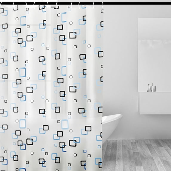 Shower Curtain - Geometric Shower Curtain Set with Hooks, Modern Decorative Shower Curtains for Bathroom - 72x72 - Style 3