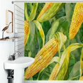 thumbnail image 1 of Shower Curtain Golden Corn And Kernels Pattern Polyester Waterproof Home Ration Curtain With Hook, 1 of 4