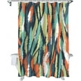 thumbnail image 1 of Shower Curtain Graffiti Feathers Print Shower Curtains for Bathroom Decor Abstract Pattern Colorful Shower Curtain Sets with Hooks Waterproof Fabric Bath Curtain Extra Long 72" X 84", 1 of 6