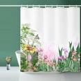 thumbnail image 1 of Shower Curtain, Green Leaf Shower Curtain, Floral Shower Curtain -72 "Wide x 72" Long, with 12 Hooks,Weighted Hem, Shower Curtains for Bathroom, 1 of 4