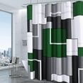thumbnail image 1 of Shower Curtain Green,Modern Shower Curtains for Bathroom,Black and White Shower Curtain Heavy Duty Water Repellent Bathroom Decor for Hotels Bathtubs,Extra Long 72x84 Inches, 1 of 1