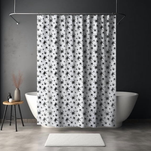 Shower Curtain Halloween Elegant Shower Curtain Spider Shower Curtain Summerween Shower Curtain Gothic Bathroom Decor for Halloween Spiders Home Decor