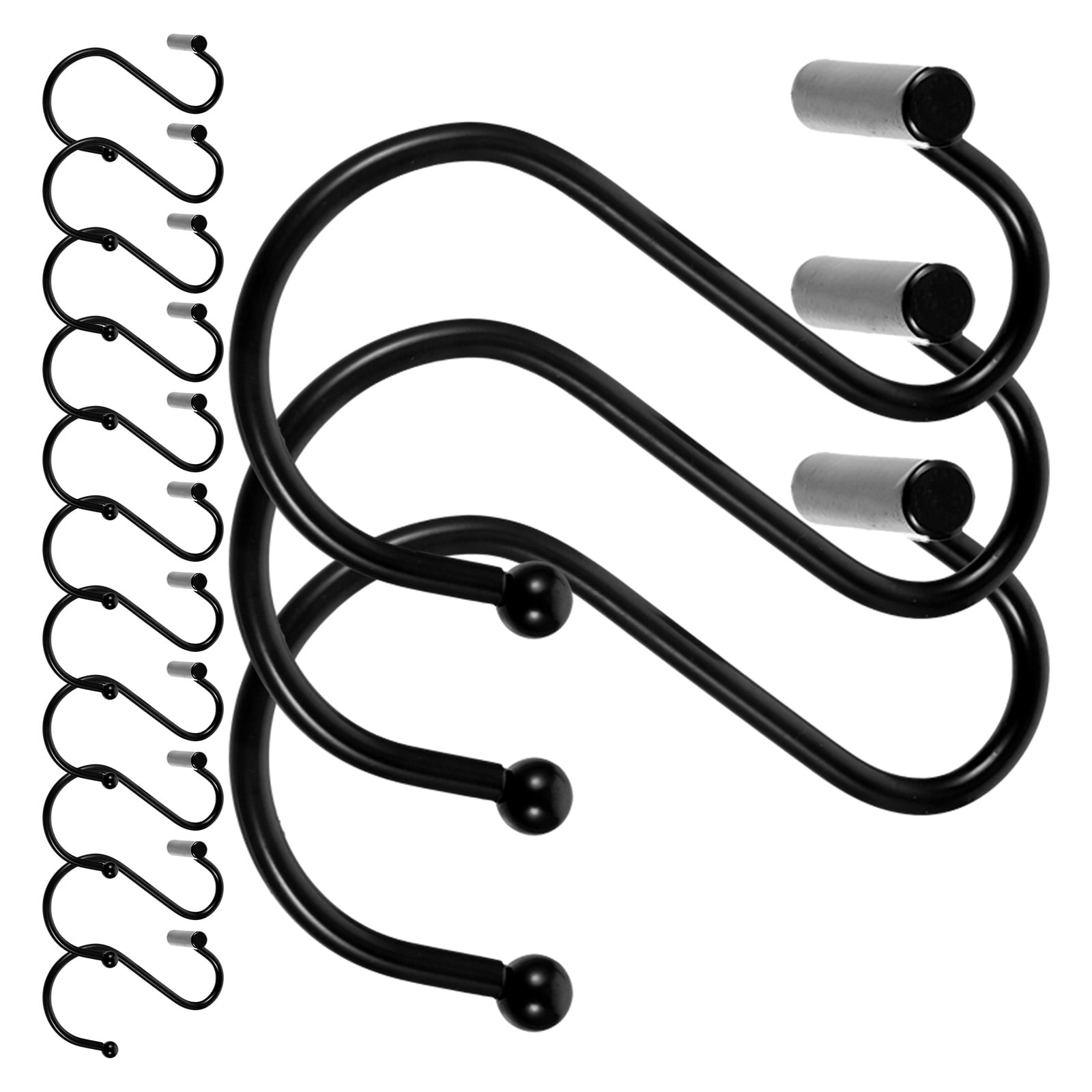 Shower Curtain Holdbacks Bathroom Curtains Hooks Metal Clothes Rack