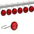 thumbnail image 1 of Shower Curtain Hooks Diamond Shape Shower Rings, Acrylic Decorative Rhinestones Bling Bathroom Bath Decor Set of 12 Rings, 1 of 6
