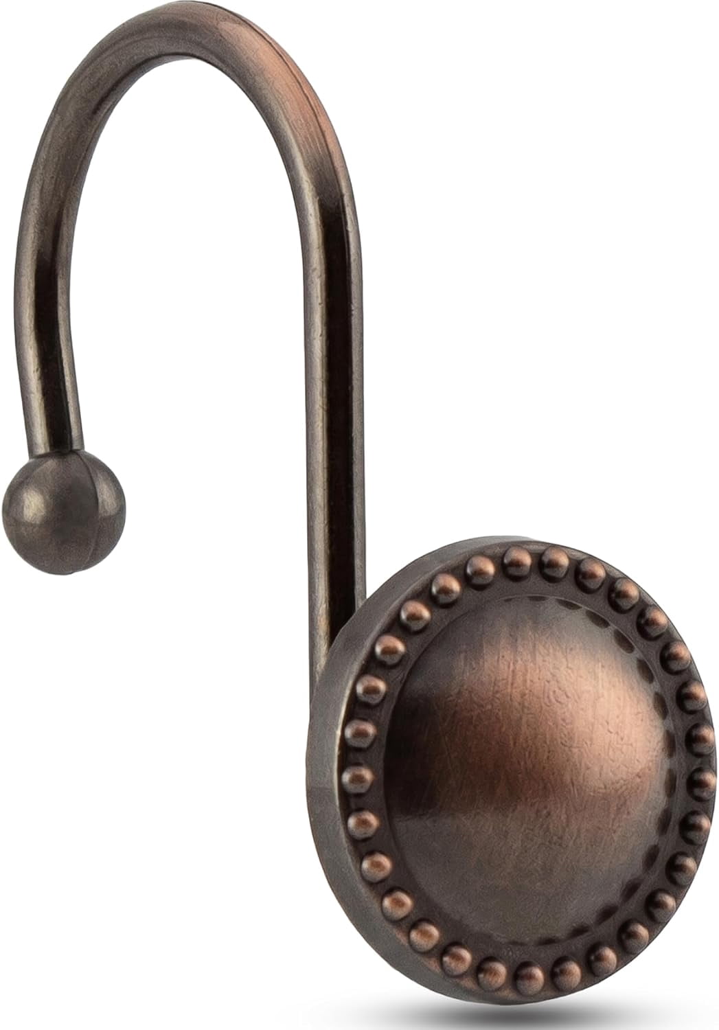 Bronze Rings Men Shower Curtain Hooks,Rust-Resistant Decorative Rings,12-Pack,Bronze ...