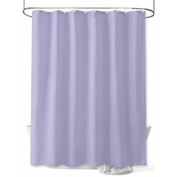 Shower Curtain Lavender Purple Shower Curtains for Bathroom, Waterproof Polyester Shower Curtain Set with Hooks, Stall Long Size 54"x78" Solid Color