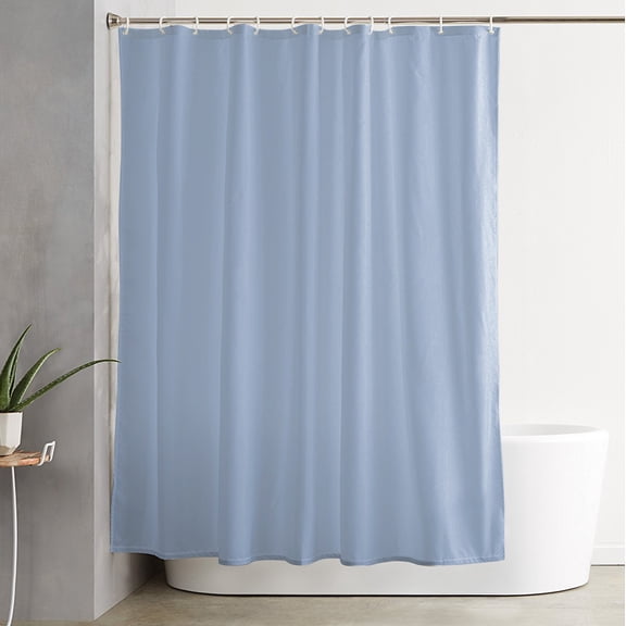Shower Curtain, Light Blue Waterproof Shower Curtain Set with Hooks for Bathroom Showers,Stalls and Bathtubs,60x72In Solid Color