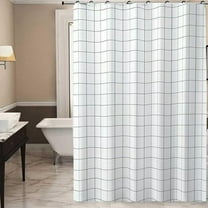 Shower Curtain Liner, 4G PEVA Shower Liner, Plastic Waterproof Shower Curtains, 70.8x31.4 in, 8 Hooks