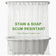 thumbnail image 1 of Shower Curtain Liner, 71x71 Clear Shower Curtain Liner with Magnets, Waterproof Plastic Shower Liner, Lightweight PEVA Shower Curtain for Bathroom, Mold & Mildew Resistant, 1 of 8