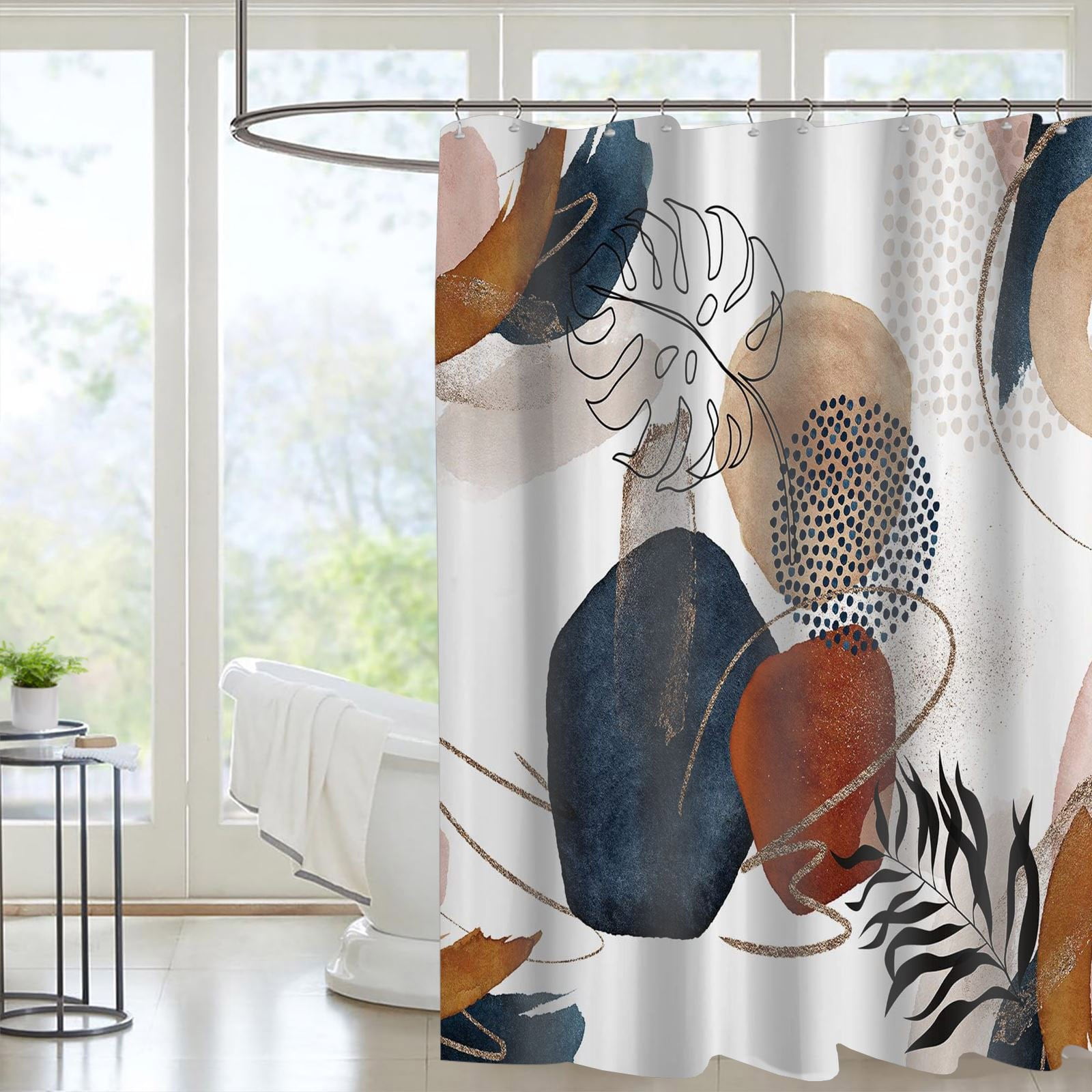 Shower Curtain with Liner Attached College Necessities for Guys Space