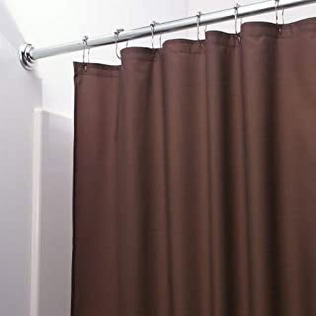 Shower Curtain Liner Chocolate Brown Vinyl Machine Washable