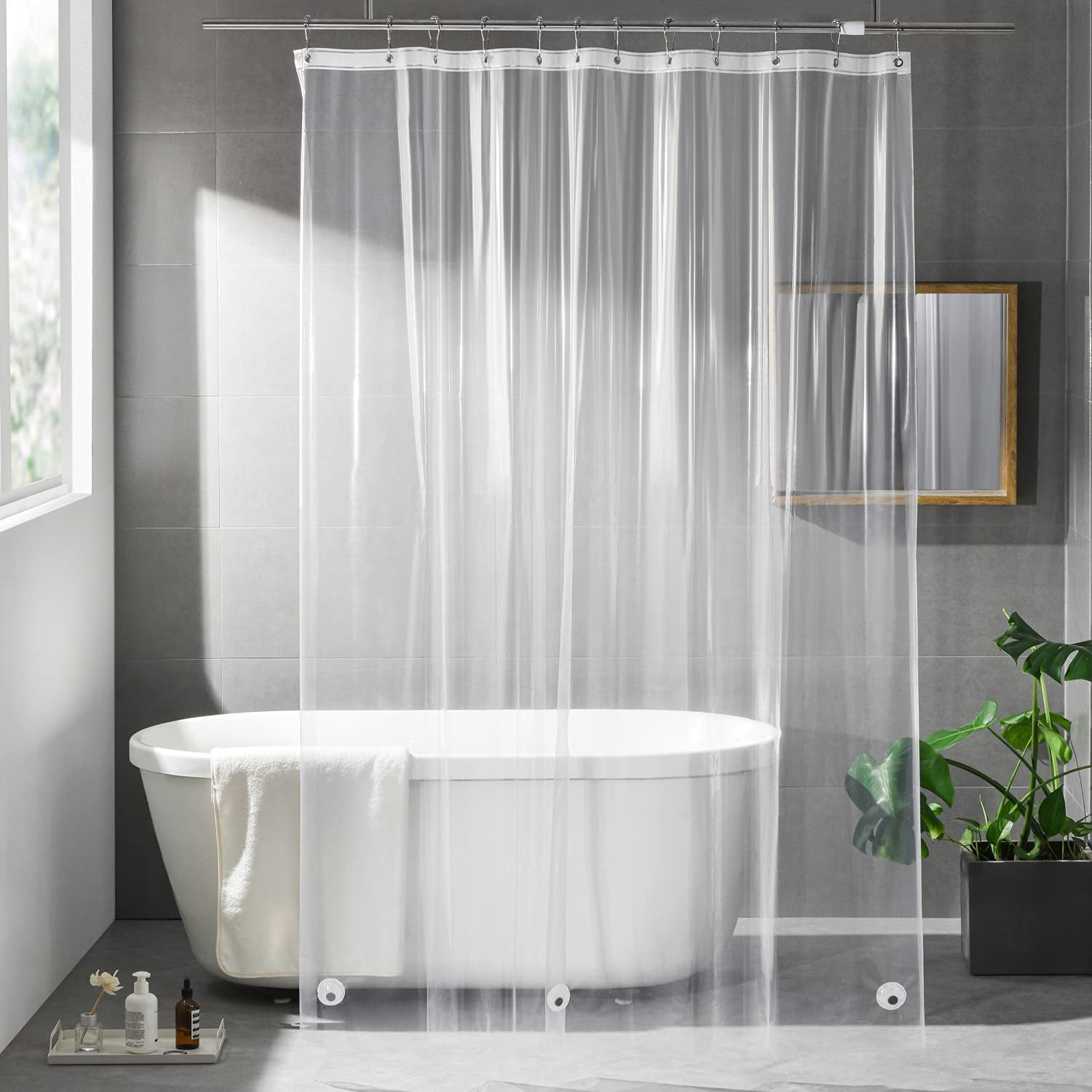 Plastic curtains for bathroom discount