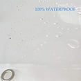 thumbnail image 1 of Shower Curtain Liner Extra Wide 108 X 72 Waterproof Heavy Duty Clear Vinyl New, 1 of 3