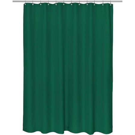Shower Curtain Liner Hunter Green Vinyl 70"x72" Magnetized