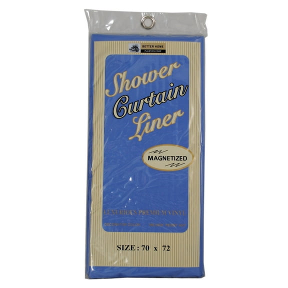 Shower Curtain Liner Light Blue Vinyl