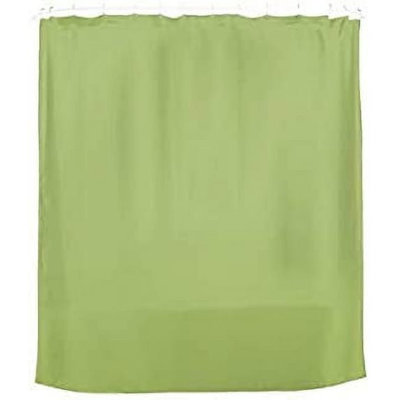 Shower Curtain Liner Lime Green Machine Washable Vinyl Magnetized