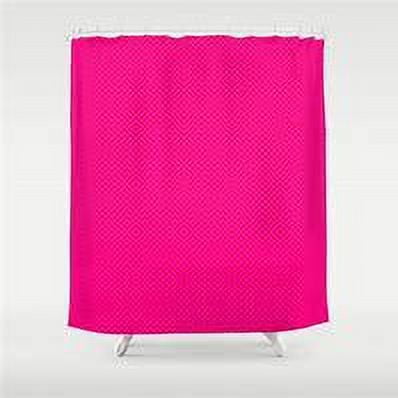 Shower Curtain Liner Magenta Machine Washable  Vinyl Magnetized