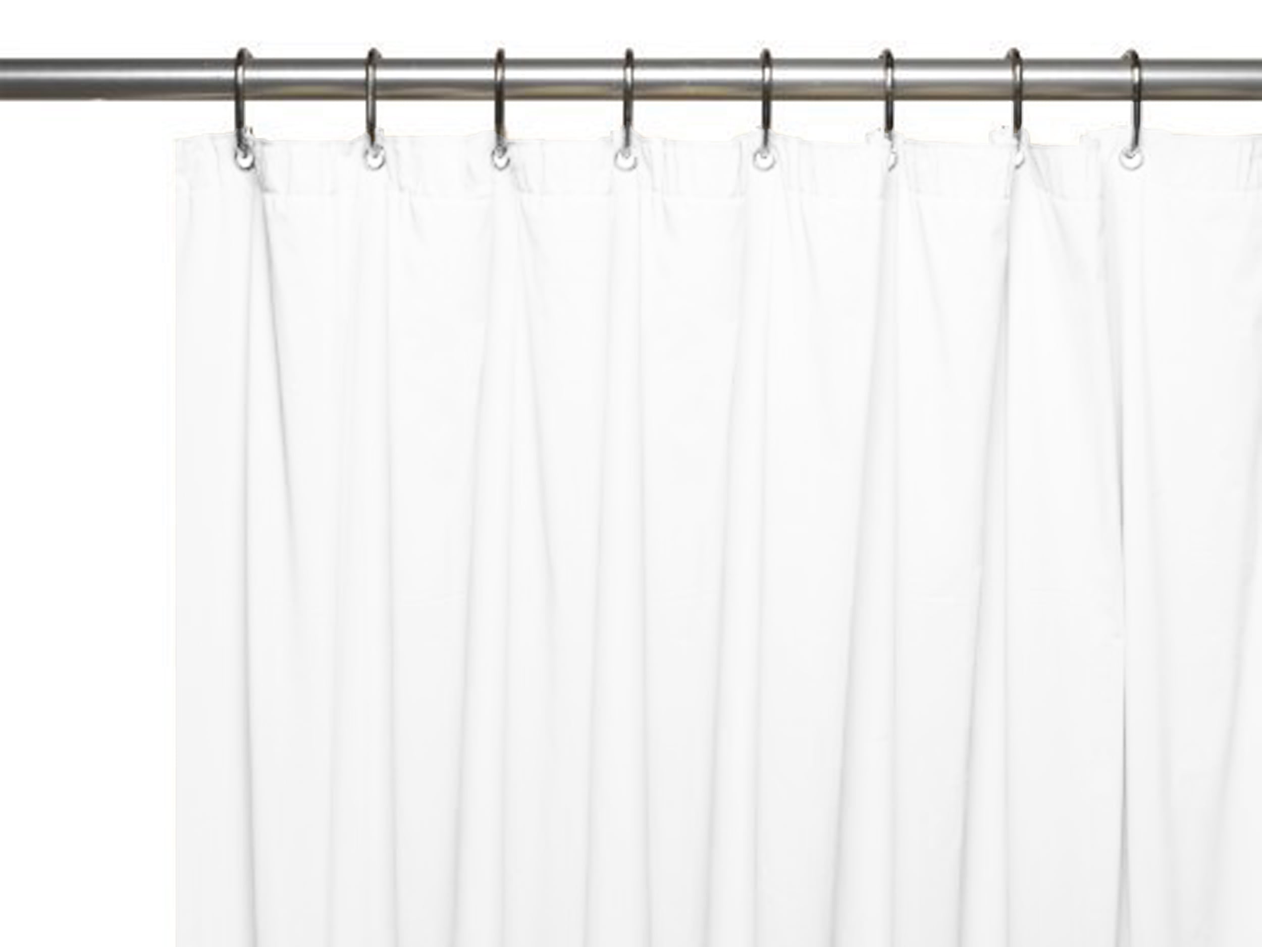 Shower Curtain Liner: Metal Grommets, Magnets, Standard Size 70" x 72 ...