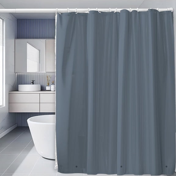 Shower Curtain Liner, Mold and Mildew Resistant, Shower Liners, Heavy-Duty Plastic Liner with Bottom Magnets & 12 Rust-Free Hooks