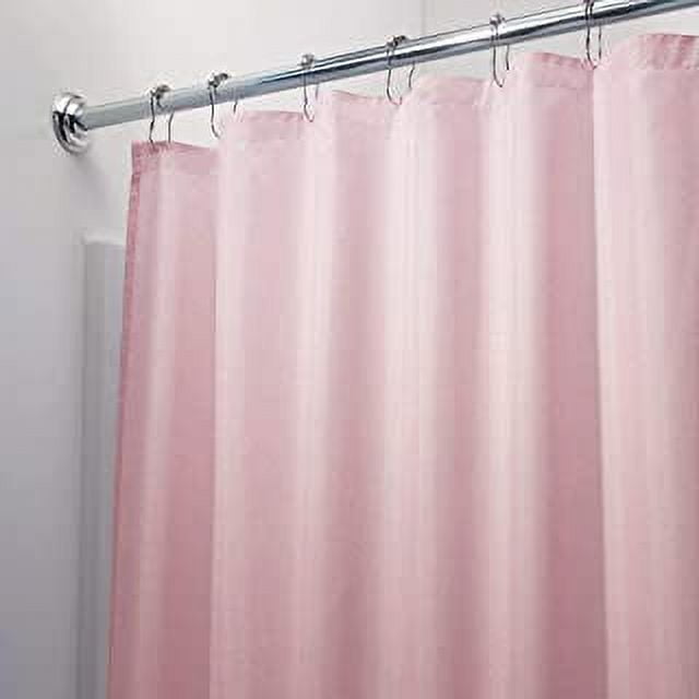Shower Curtain Liner Pink Vinyl Machine Washable