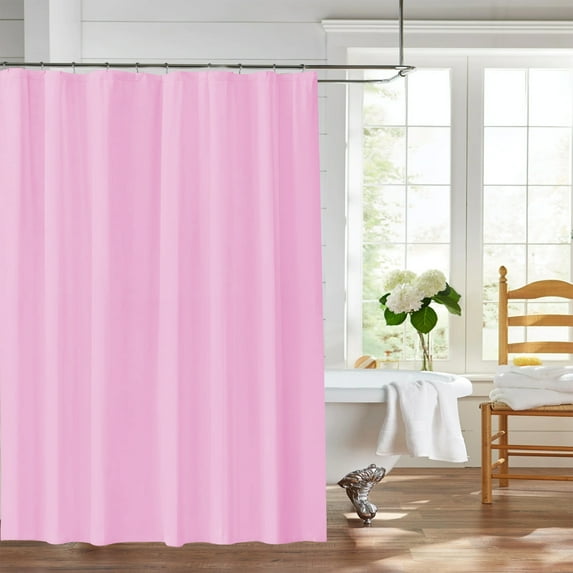 Shower Curtain Liner Plastic 70 x 70 Inch Waterproof Bathroom Stall Curtain for Bathtub and Shower, Solid Color for Home or Hotel