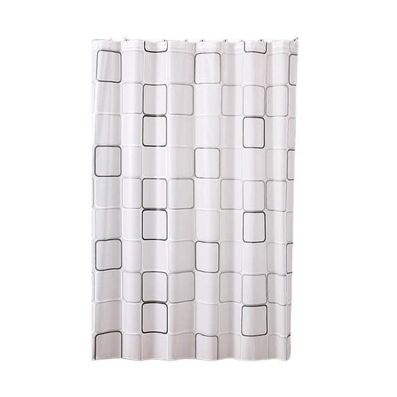 Shower Curtain Liner,Quick Dry Waterproof Square Plastic Curtain with 12 Hooks,Screen for Bathroom,RV,Hotel Restroom,70.87x78.74 Inch