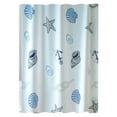 thumbnail image 1 of Shower Curtain Liner, Sea Theme Pattern Shower Liner, Plastic Waterproof Curtains, with Grommet Holes 10 Hanging Rings 180X200Cm (B), 1 of 6