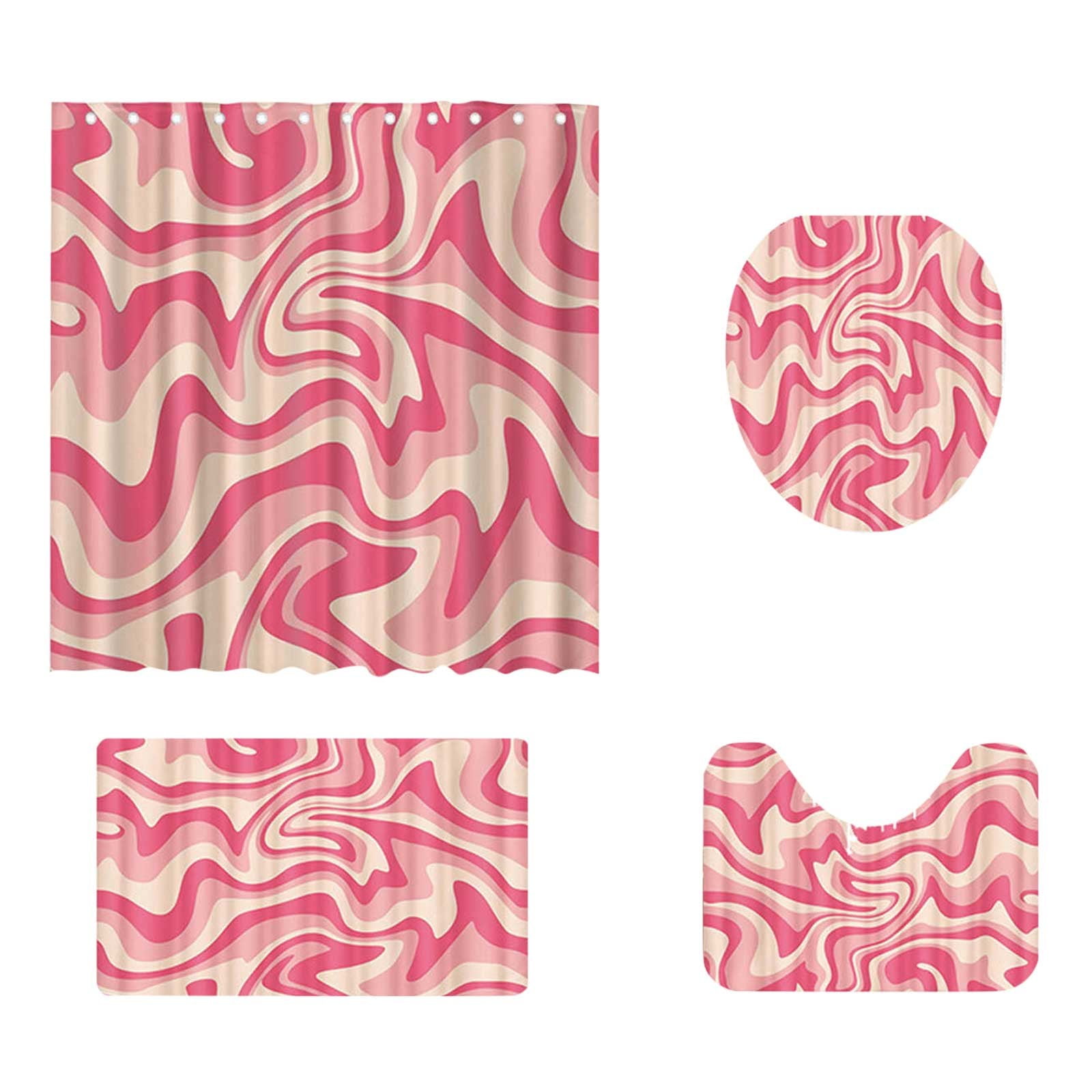 Shower Curtain Liner Short Length 60 Shower Curtains with Hooks Shower