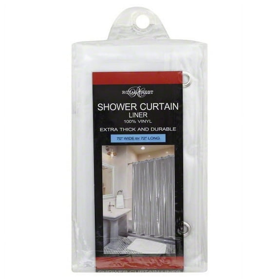 Shower Curtain Liner, Super Heavy Deluxe Vinyl (70 Wide x 72" long)