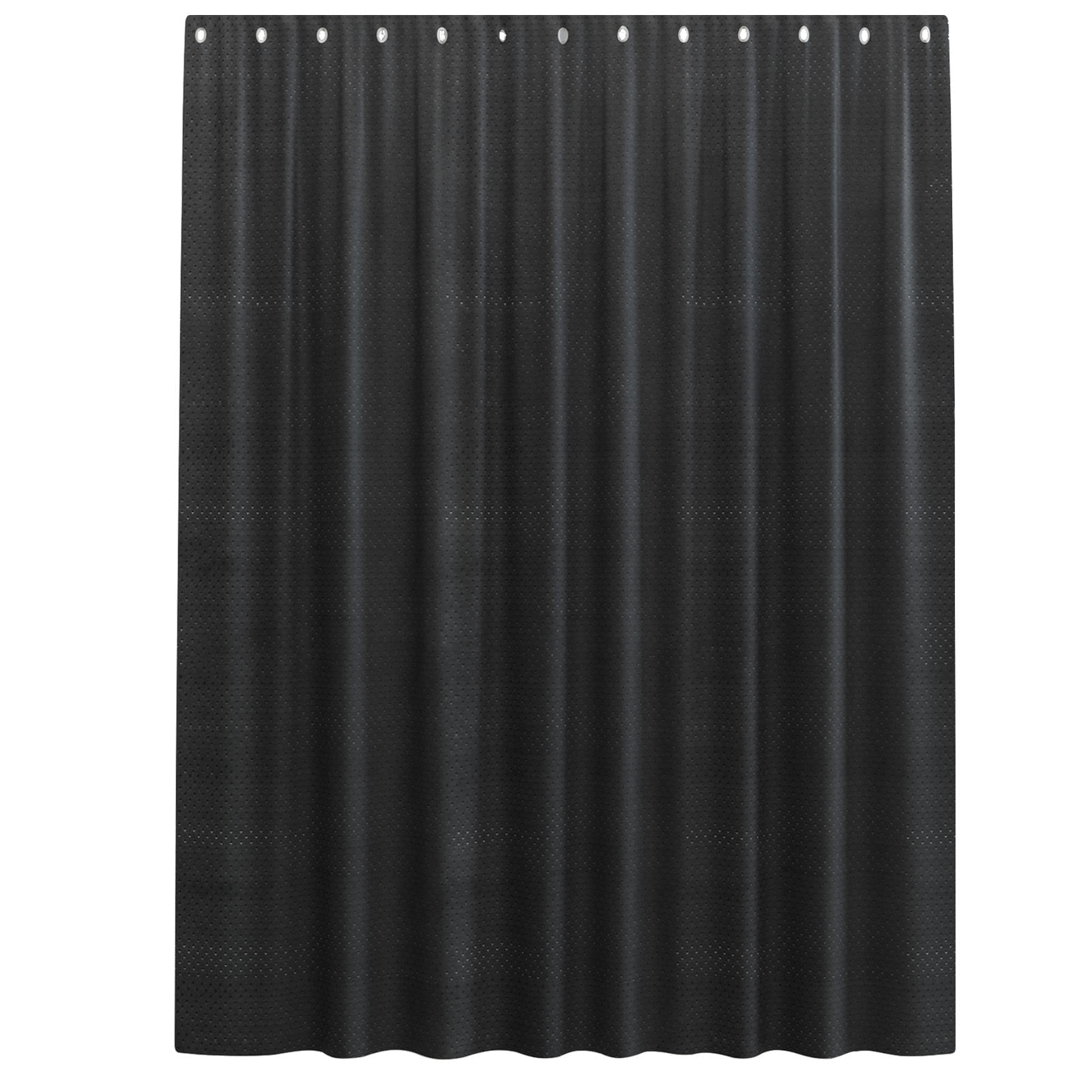 EYMPEU Black Shower Curtain Liner, Waterproof and Rustproof, Polyester ...