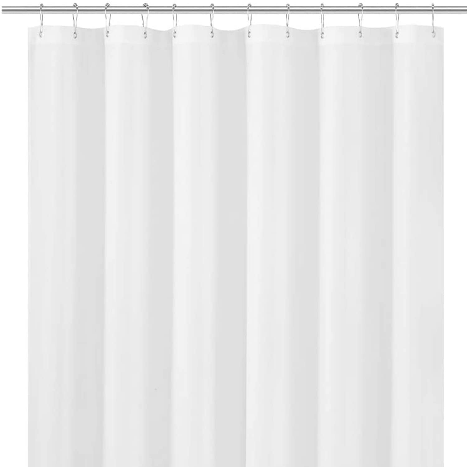 Shower Curtain Liners, 70 x 72 Inches with 12 Metal Grommet Holes, Waterproof Heavy Duty Plastic Liners: FOREST CLEAR-1