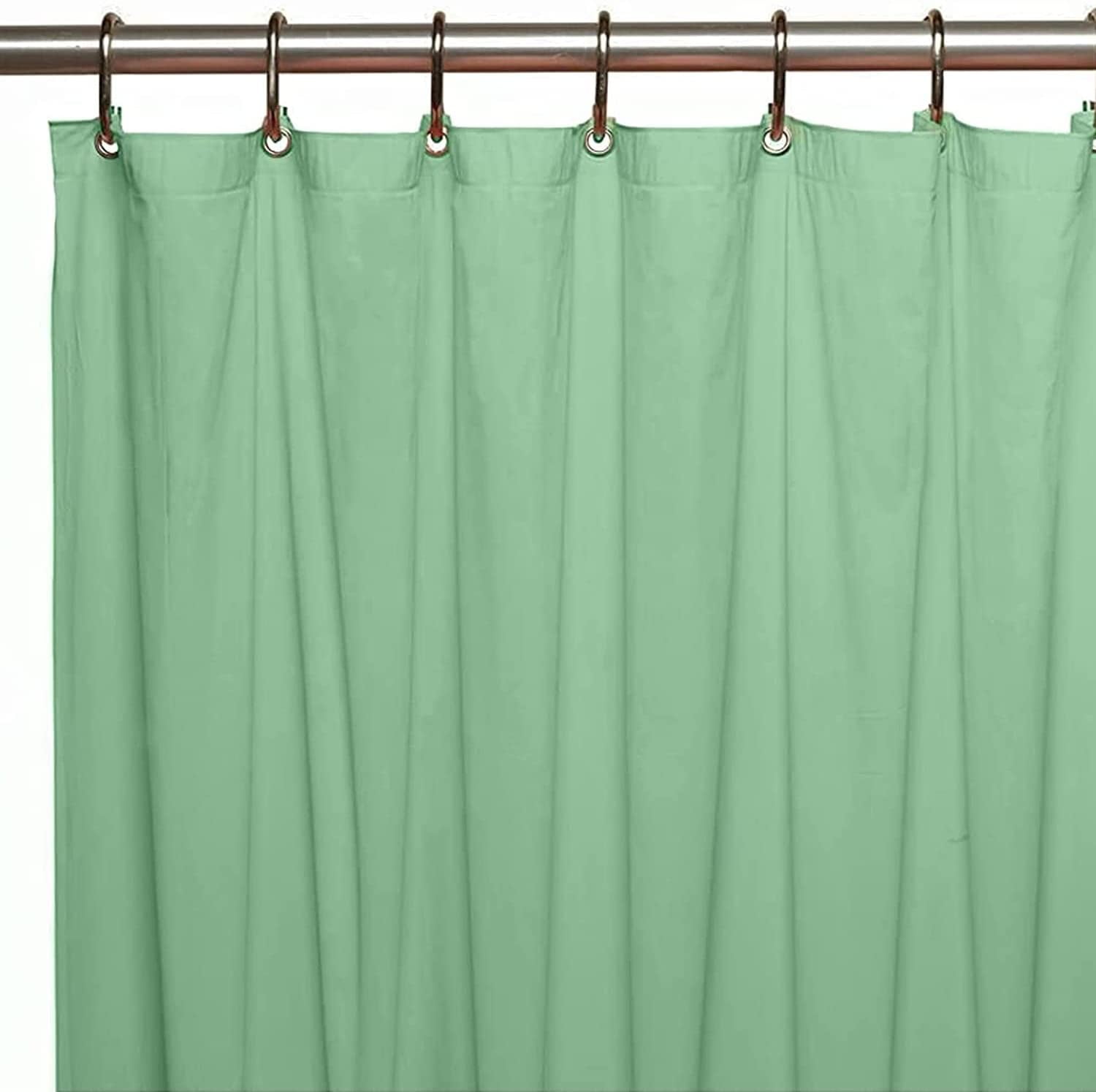 Shower Curtain Liners, 70 x 72 Inches with 12 Metal Grommet Holes, Waterproof Heavy Duty Plastic Liners: Jade-10