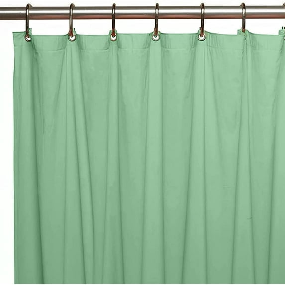 Shower Curtain Liners, 70 x 72 Inches with 12 Metal Grommet Holes, Waterproof Heavy Duty Plastic Liners: Jade-2